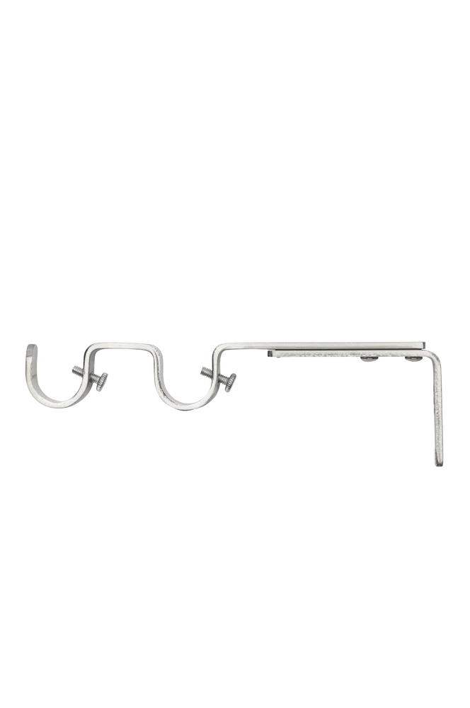 Gardinstangholder - dobbel Ø 19 mm - Sølv - Tekstiler | m v:9441381