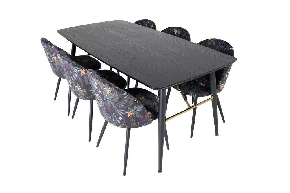 Irunea Forlengningsbar Spisegruppe 180 cm inkl. 6 Sedavi Sto v:4936070