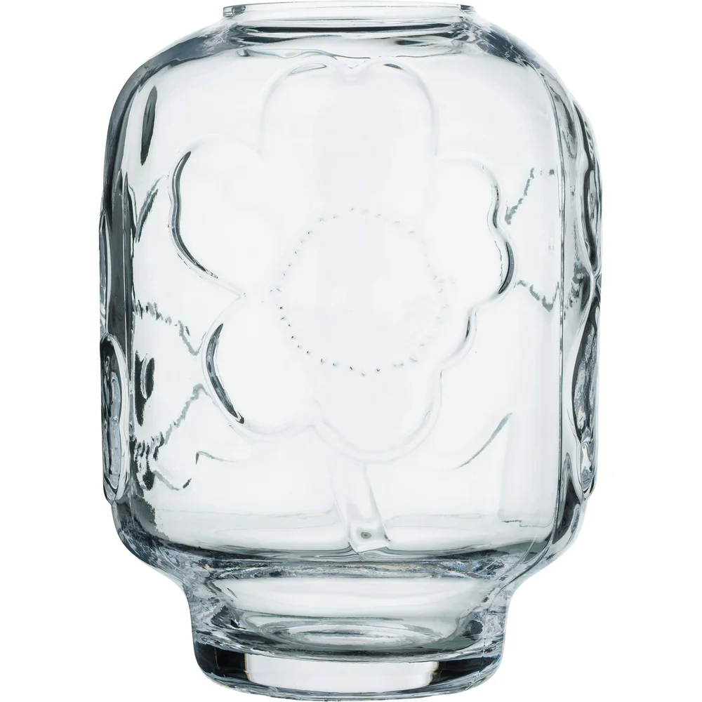 Unikko Glassvase 18 cm, Klar v:9365123