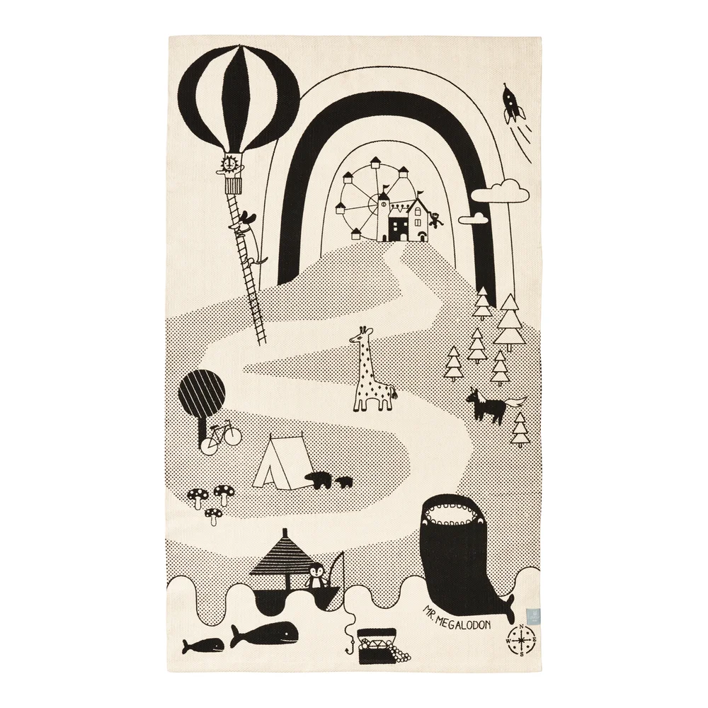 Mr. Megalodon Adventure teppe 90x150 cm v:8289455