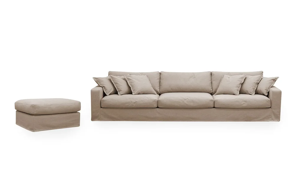 Valencia Extra Dyp 5-seters sofa + fotskammel med avtakbart og vaskbart trekk v:3956907 Valencia Extra Dyp 5-seters sofa + fotskammel med avtakbart og vaskbart trekk v:3956907