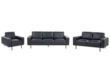 Sofagruppe 6-seters SOVIK Kunstskinn Svart v:7839741 Sofagruppe 6-seters SOVIK Kunstskinn Svart v:7839741