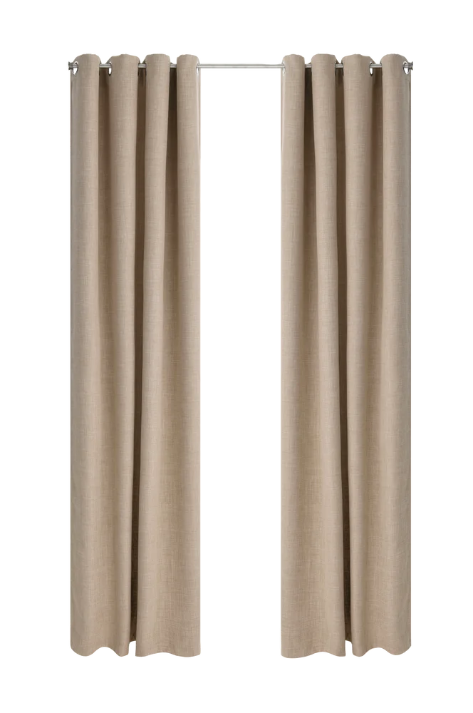 Mørkleggende gardin Iben med maljer, 1 stk – Beige – Tekstiler | m v:3362714 Mørkleggende gardin Iben med maljer, 1 stk – Beige – Tekstiler | m v:3362714