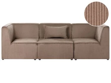Modulsofa 3-seter LEMVIG Kordfløyel Mørk beige v:5730508 Modulsofa 3-seter LEMVIG Kordfløyel Mørk beige v:5730508