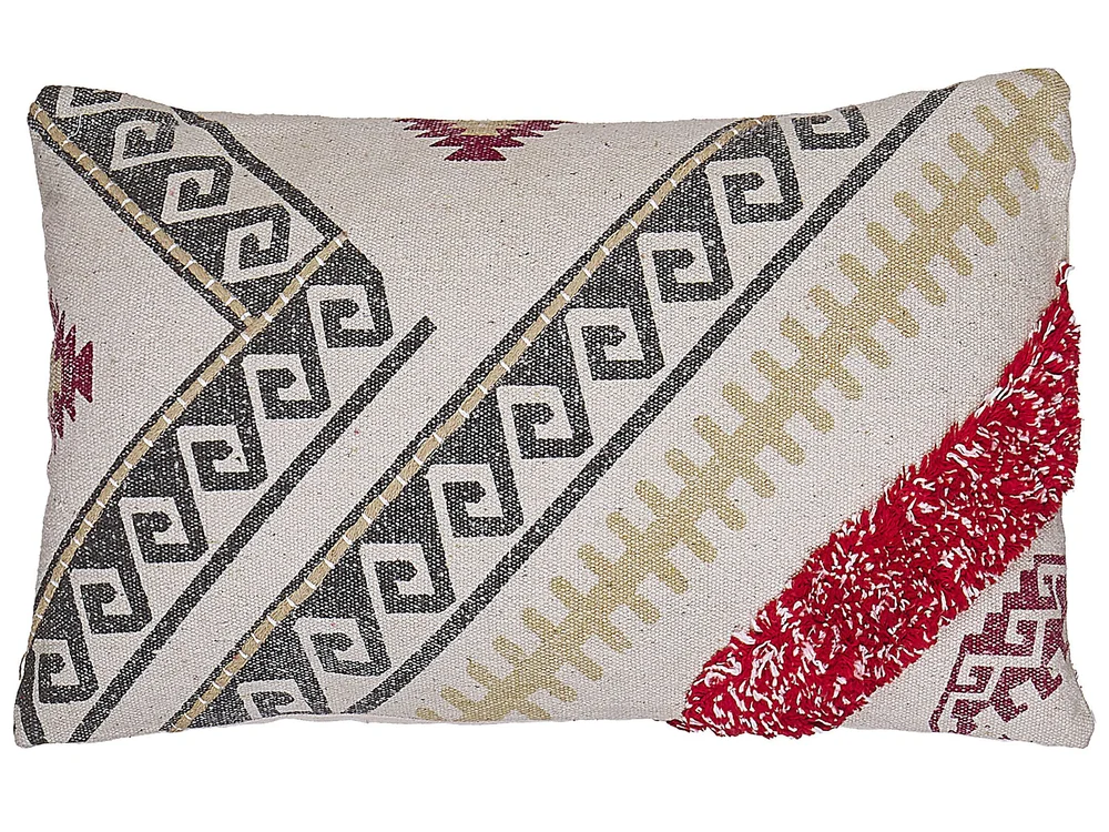 Pyntepute BETULA 30 x 50 cm Bomull Beige Geometrisk mønster v:2415412 Pyntepute BETULA 30 x 50 cm Bomull Beige Geometrisk mønster v:2415412