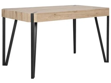 Spisebord CAMBELL Lysebrun 130 cm 80 cm v:1211598 Spisebord CAMBELL Lysebrun 130 cm 80 cm v:1211598