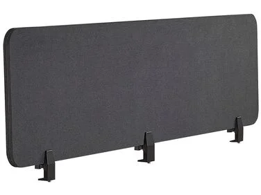 Skillevegg for skrivebord WALLY 180 x 40 cm Mørkegrå v:6756162
