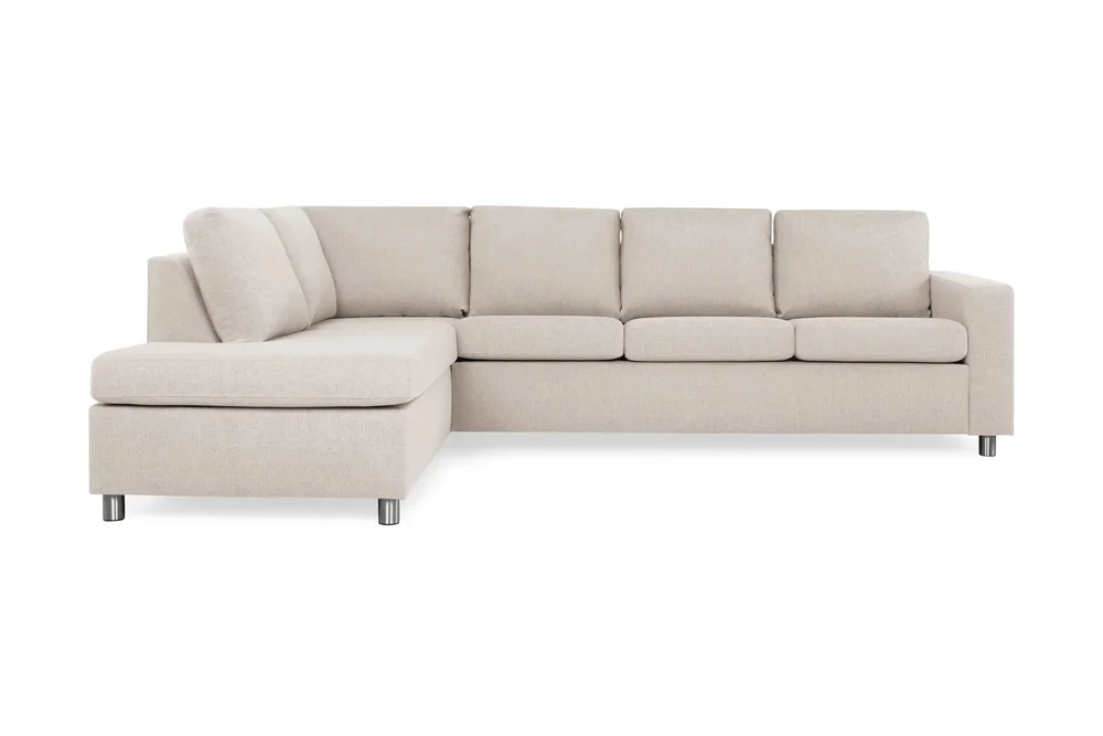 Crazy 4-seters Venstrevendt L-formet Sjeselongsofa i Stoff v:4101318