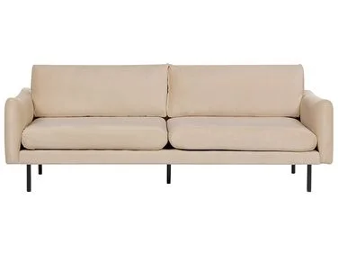 Sofa 3-seter VINTERBRO Fløyel Beige v:4590927