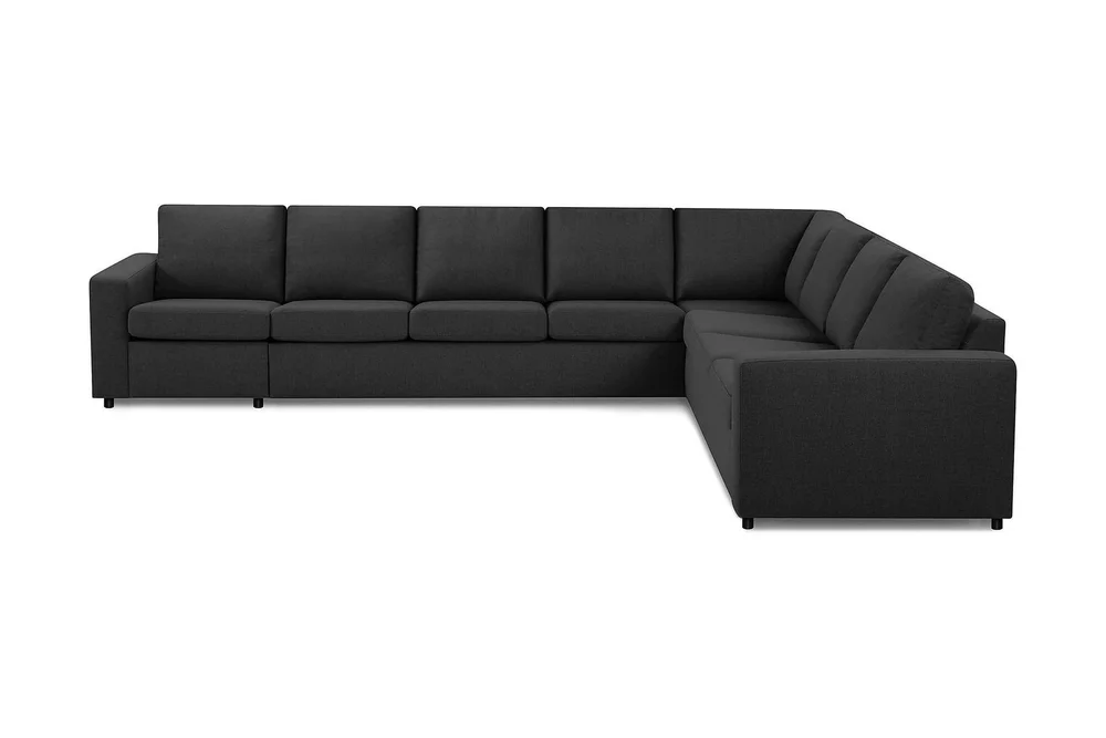 Crazy 7-seters Vendbar L-formet XX-Large Hjørnesofa i Stoff v:3358024