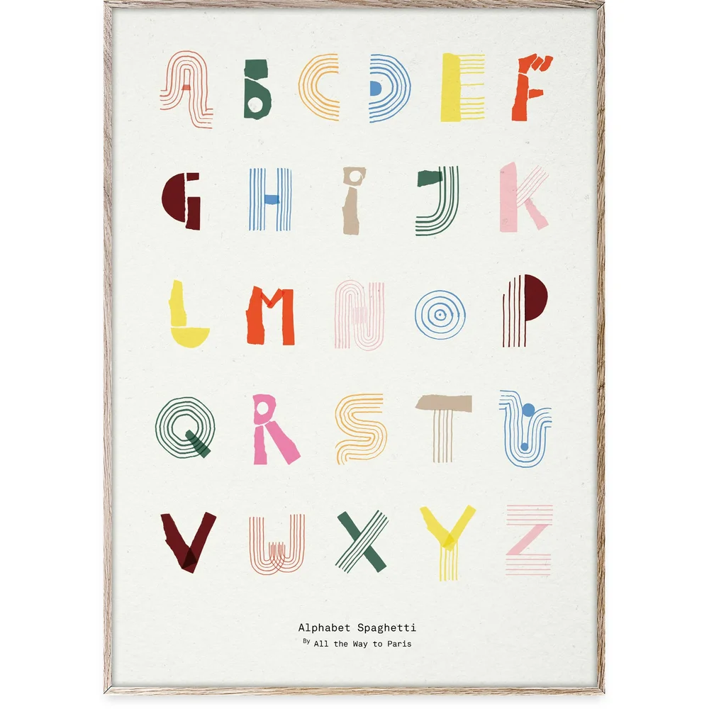 Alphabet Spaghetti Eng Plakat, 70×100 cm v:417249