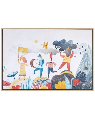 Lerret BIBBIENA 63 x 99 cm Motiv for barn Flerfarget v:3539079 Lerret BIBBIENA 63 x 99 cm Motiv for barn Flerfarget v:3539079