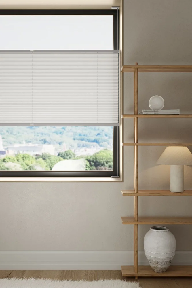 Lysfiltrerende plisségardin hvit – 70×160 cm v:3028382 Lysfiltrerende plisségardin hvit – 70×160 cm v:3028382