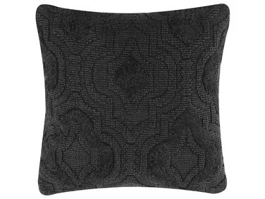 Pyntepute PAIKA 45 x 45 cm Bomull Mørkegrå Ensfarget v:2173744