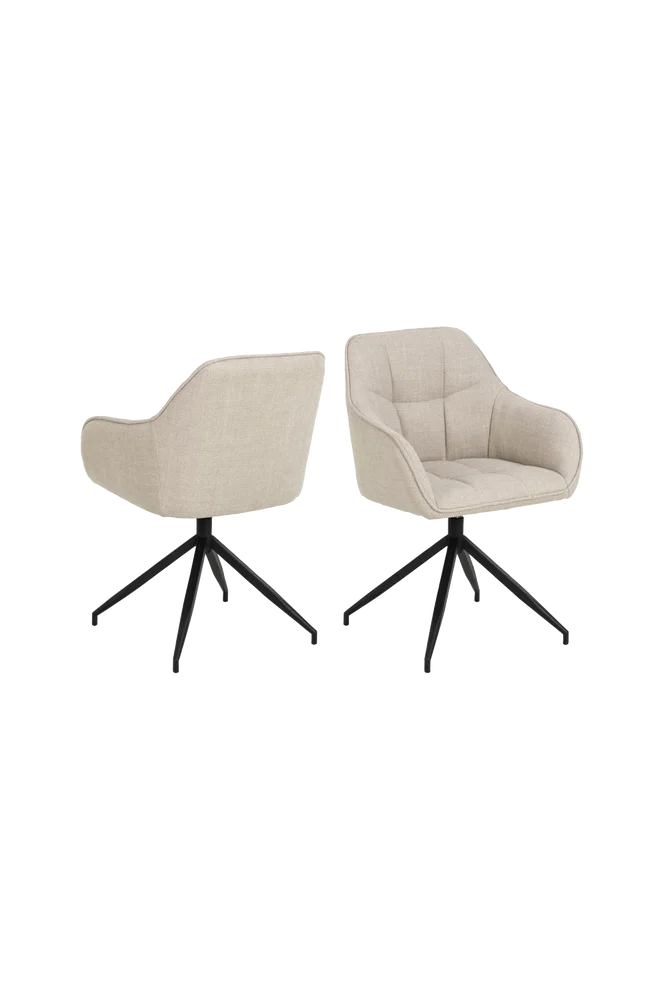 Spisestuestol med armlener Brenda – Natur m v:3675927 Spisestuestol med armlener Brenda – Natur m v:3675927