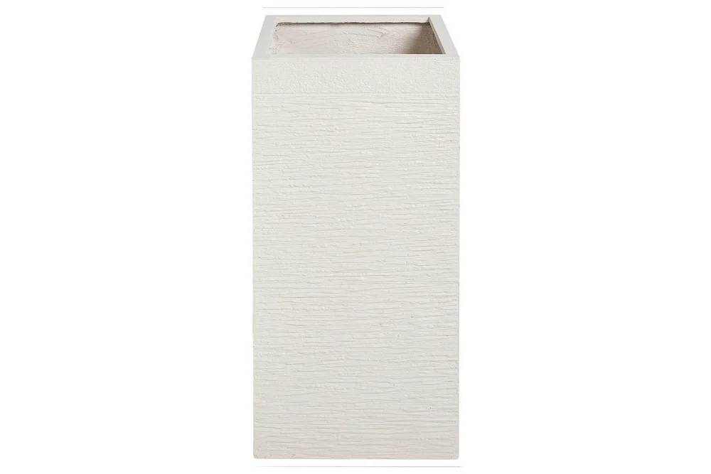 Trädgårdskruka Beliani Dion Beige, 33x33x70 cm Beige v:8698234