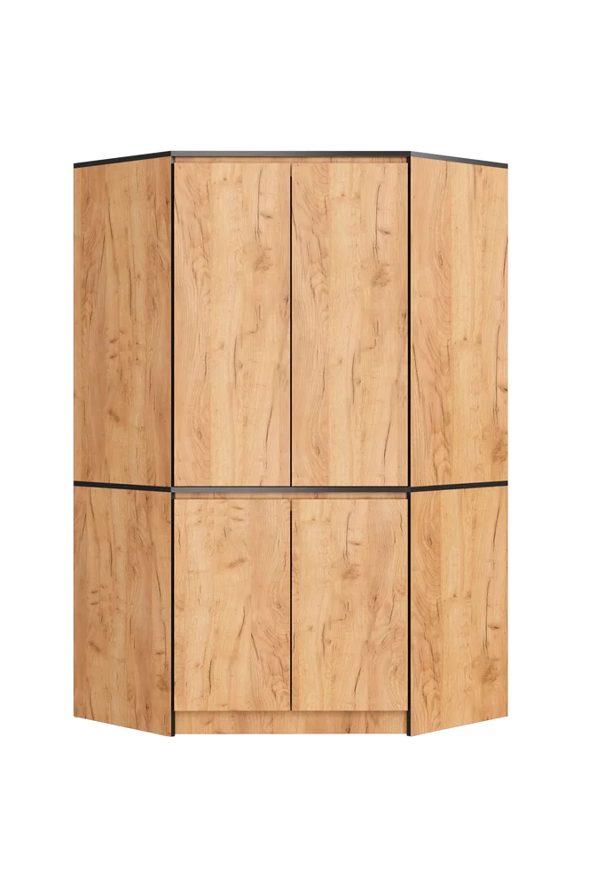 Akord Garderobe med 4 dører – Brun m v:5497288 Akord Garderobe med 4 dører – Brun m v:5497288