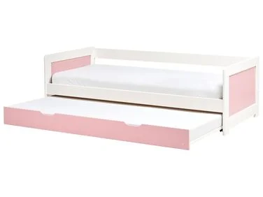Uttrekksseng Furutre GRAVELINES 90 x 200 cm Rosa v:9118160 Uttrekksseng Furutre GRAVELINES 90 x 200 cm Rosa v:9118160