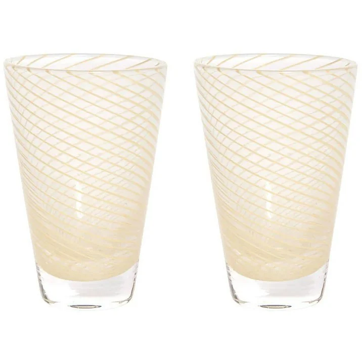 Yuka Glass 2-pk, Gul v:2029031