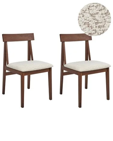 Sett med 2 spisestoler ISLE Heltre Brun/beige v:2004201
