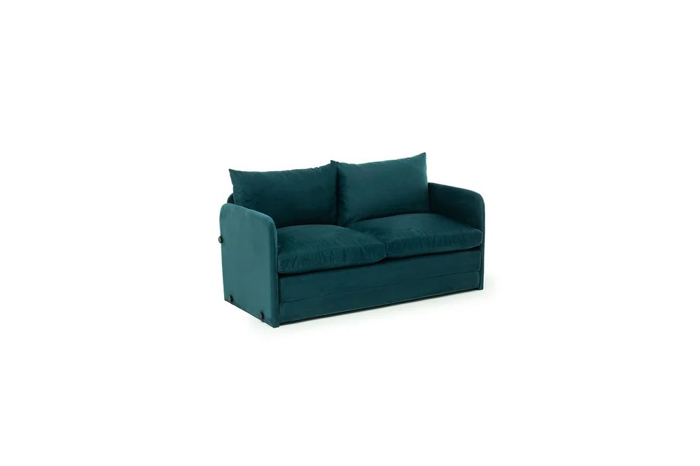 2-seters sovesofa Rubby (128 x 70 x 66 cm) Petrolgrønn v:5819181 2-seters sovesofa Rubby (128 x 70 x 66 cm) Petrolgrønn v:5819181