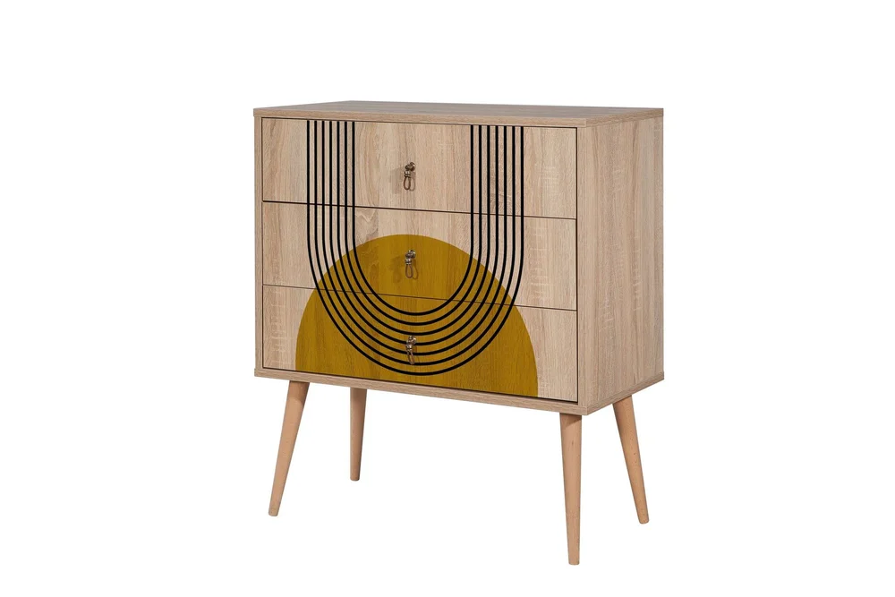 Bertoaria Kommode 80x89 cm Brun v:3152664