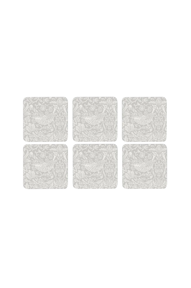 Glassbrikker Pure Morris Strawberry Thief 6-pk – Grå – Kjøkken & husholdning | m v:6244076 Glassbrikker Pure Morris Strawberry Thief 6-pk – Grå – Kjøkken & husholdning | m v:6244076