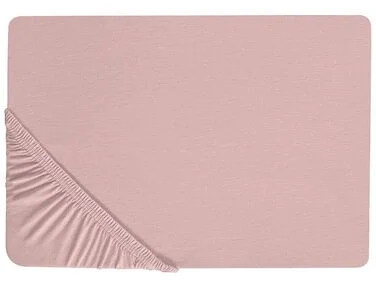Formsydd laken HOFUF 160 x 200 cm Bomull Rosa v:8888863