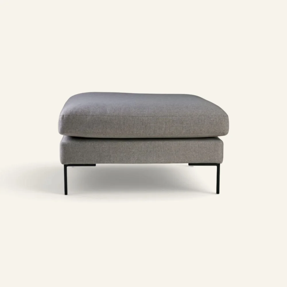 Puff lys grå – 90x90x50 cm v:8407969