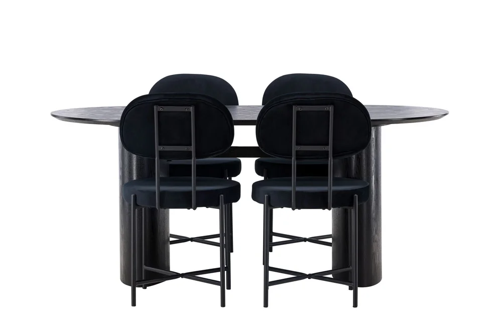 Isolde Spisegruppe 180 cm Oval med 4 Stella Stoler v:6827971