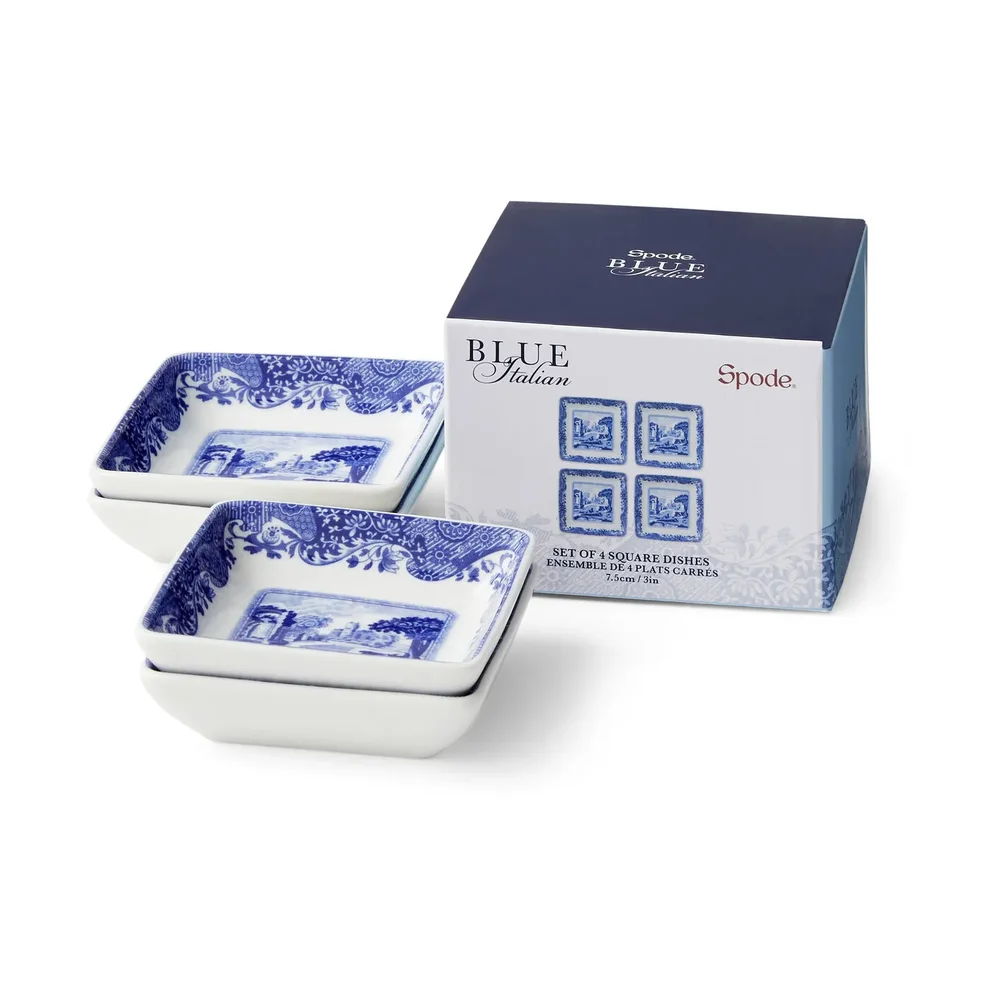 Blå italiensk flis 8×8 cm 4-pakning v:4721177
