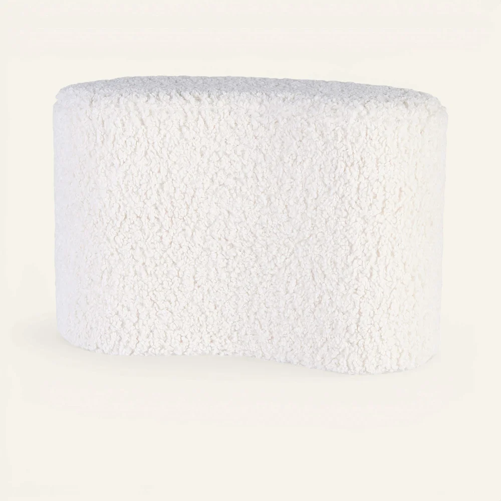 Puff hvit – 30x50x32 cm v:4832055