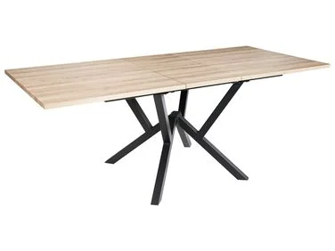 Uttrekkbart spisebord ANSELL Lysebrun 160/200 cm 90 cm v:945763 Uttrekkbart spisebord ANSELL Lysebrun 160/200 cm 90 cm v:945763