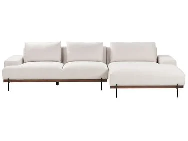 Hjørnesofa 4-seters MARIFERD Lys beige Venstrevendt v:7189569 Hjørnesofa 4-seters MARIFERD Lys beige Venstrevendt v:7189569