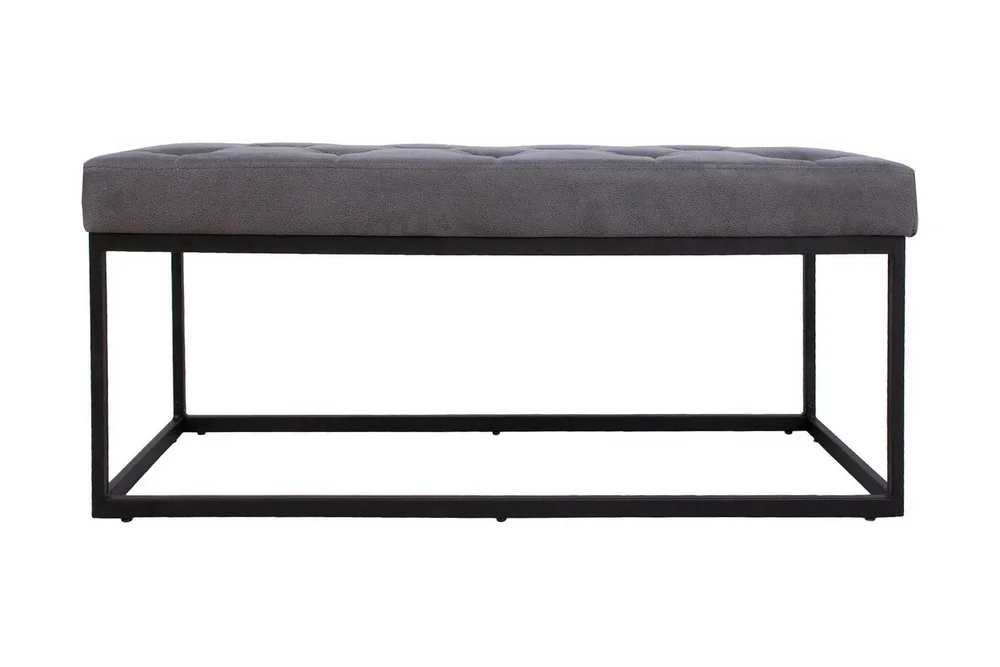 Brigite Benk 100x35x47 cm Grå v:2283189 Brigite Benk 100x35x47 cm Grå v:2283189