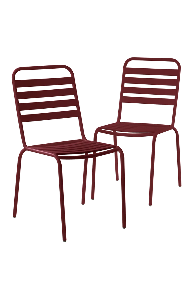 DEIA utestol 2-pk – Rød – Utemøbler & hage | m v:5000217 DEIA utestol 2-pk – Rød – Utemøbler & hage | m v:5000217