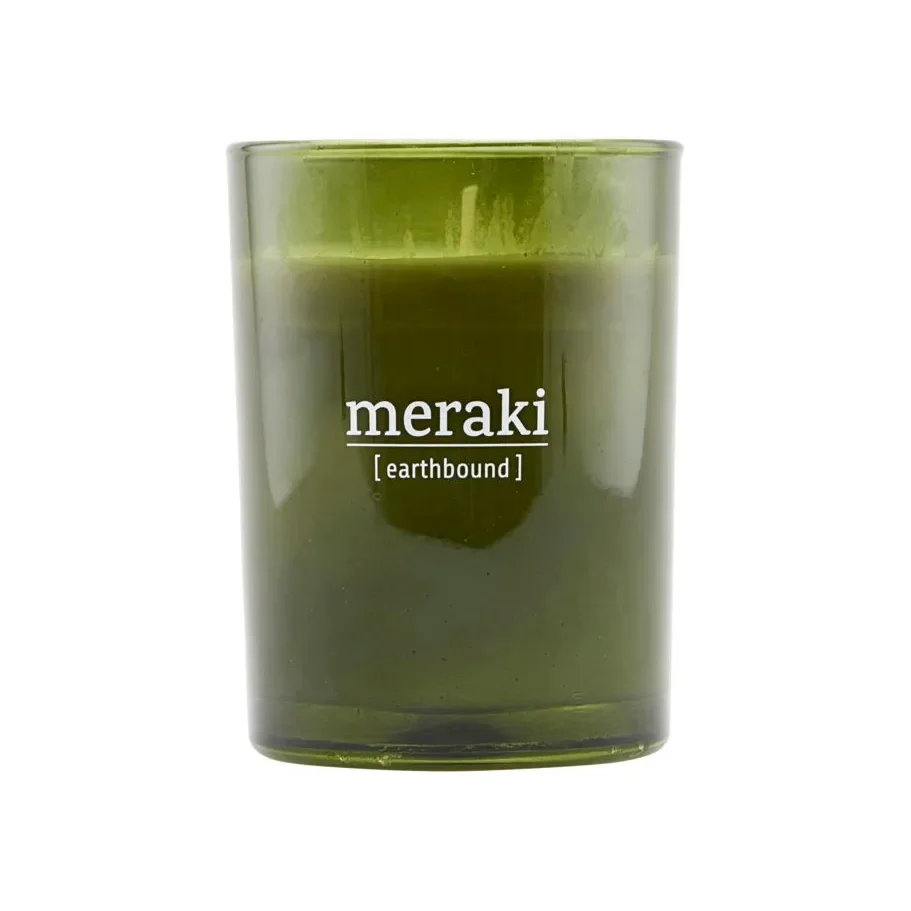 Meraki duftlys grønt glass 35 timer v:4792865