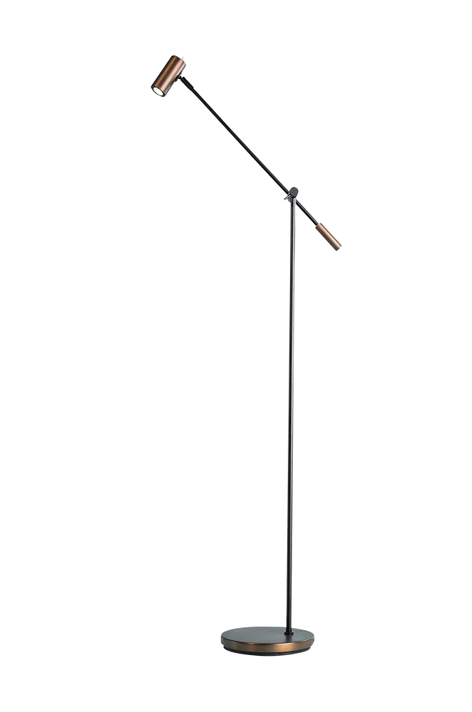Gulvlampe Cato høyde 100-143cm cm, dimbar – Brun – Belysning | m v:8895115 Gulvlampe Cato høyde 100-143cm cm, dimbar – Brun – Belysning | m v:8895115