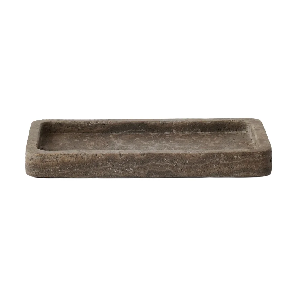 Travertine dekorasjonsbrett 13 x 25 cm v:7001623