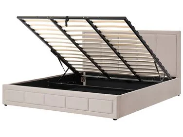 Seng med oppbevaring QUIBERON Beige 180 x 200 cm v:2728001