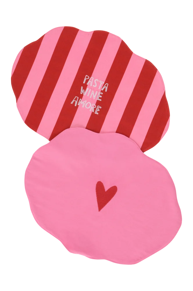 AMORE brodert bordmatte – Rosa – Tekstiler | m v:5050131 AMORE brodert bordmatte – Rosa – Tekstiler | m v:5050131