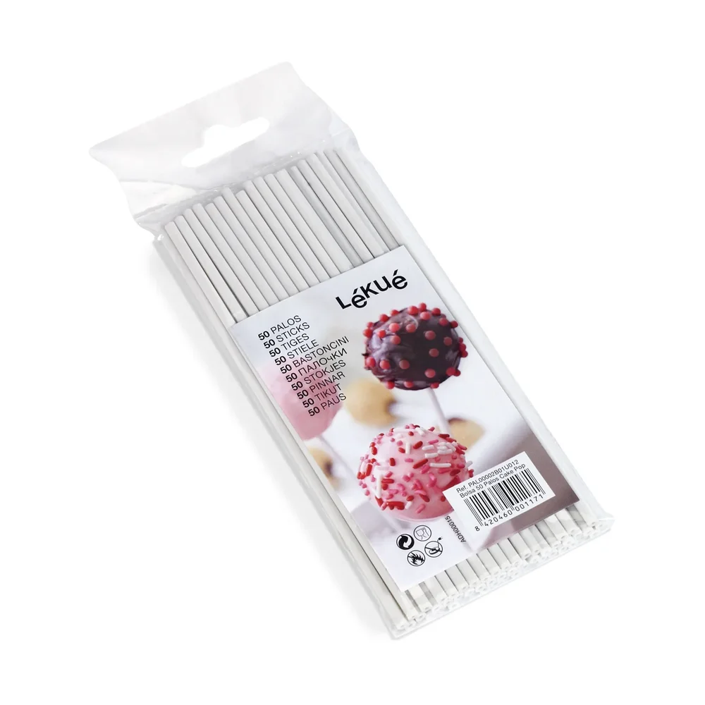 Lékué cake pops-pinner 50-pk v:517127