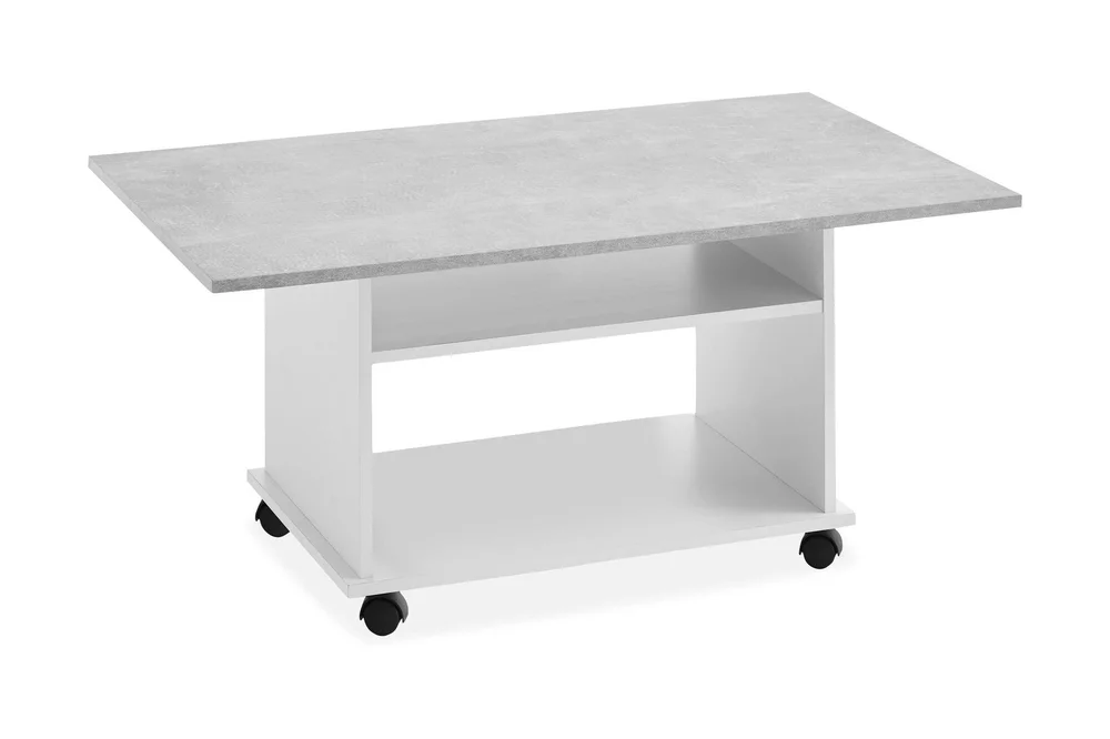 Azur Sofabord 100 cm med Oppbevaring Hylle på Hjul v:3665009 Azur Sofabord 100 cm med Oppbevaring Hylle på Hjul v:3665009