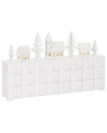 Juledekorasjon LED MUONIO 24 cm Julekalender Hvit v:4398904 Juledekorasjon LED MUONIO 24 cm Julekalender Hvit v:4398904