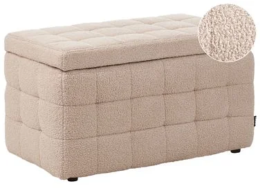 Fotskammel med oppbevaring MICHIGAN Bouclé Beige v:6688610 Fotskammel med oppbevaring MICHIGAN Bouclé Beige v:6688610