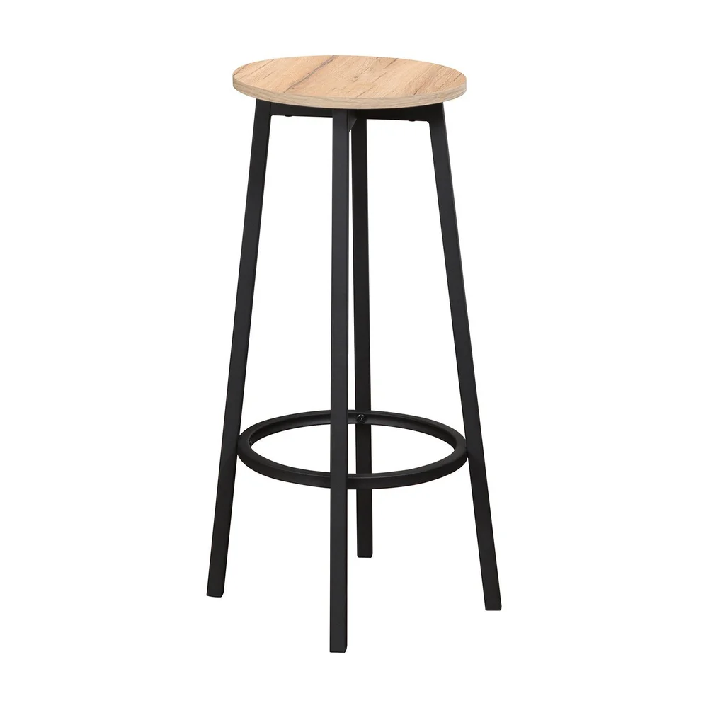 Barstol HOME4YOU Hannes 38x38x70 cm rustikk melamin v:2699731