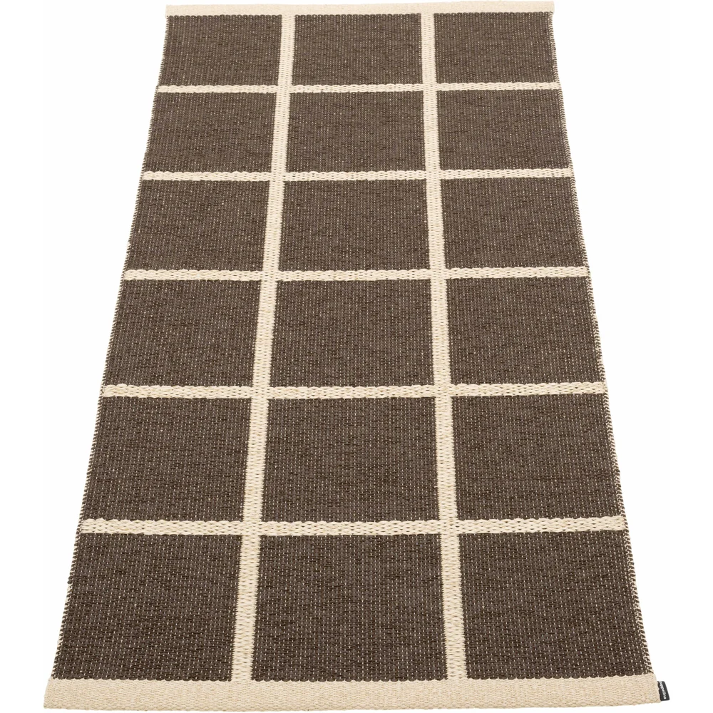 Criss Plastmatte Dark Brown / Cream, 70×150 cm v:1781204 Criss Plastmatte Dark Brown / Cream, 70×150 cm v:1781204