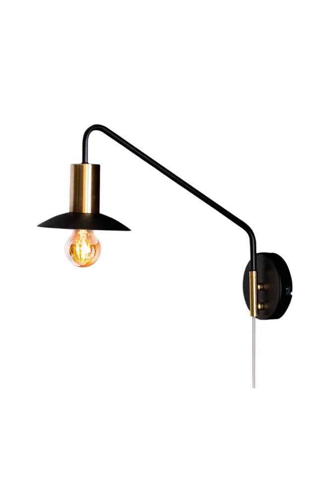 Quinn vegglampe kort - Svart - Belysning | m v:4399957
