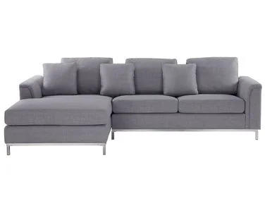 Hjørnesofa 4-seters OSLO Lysegrå Høyrevendt v:6677874 Hjørnesofa 4-seters OSLO Lysegrå Høyrevendt v:6677874