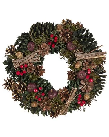 Julekrans NURMES 35 cm Grønn v:7884989